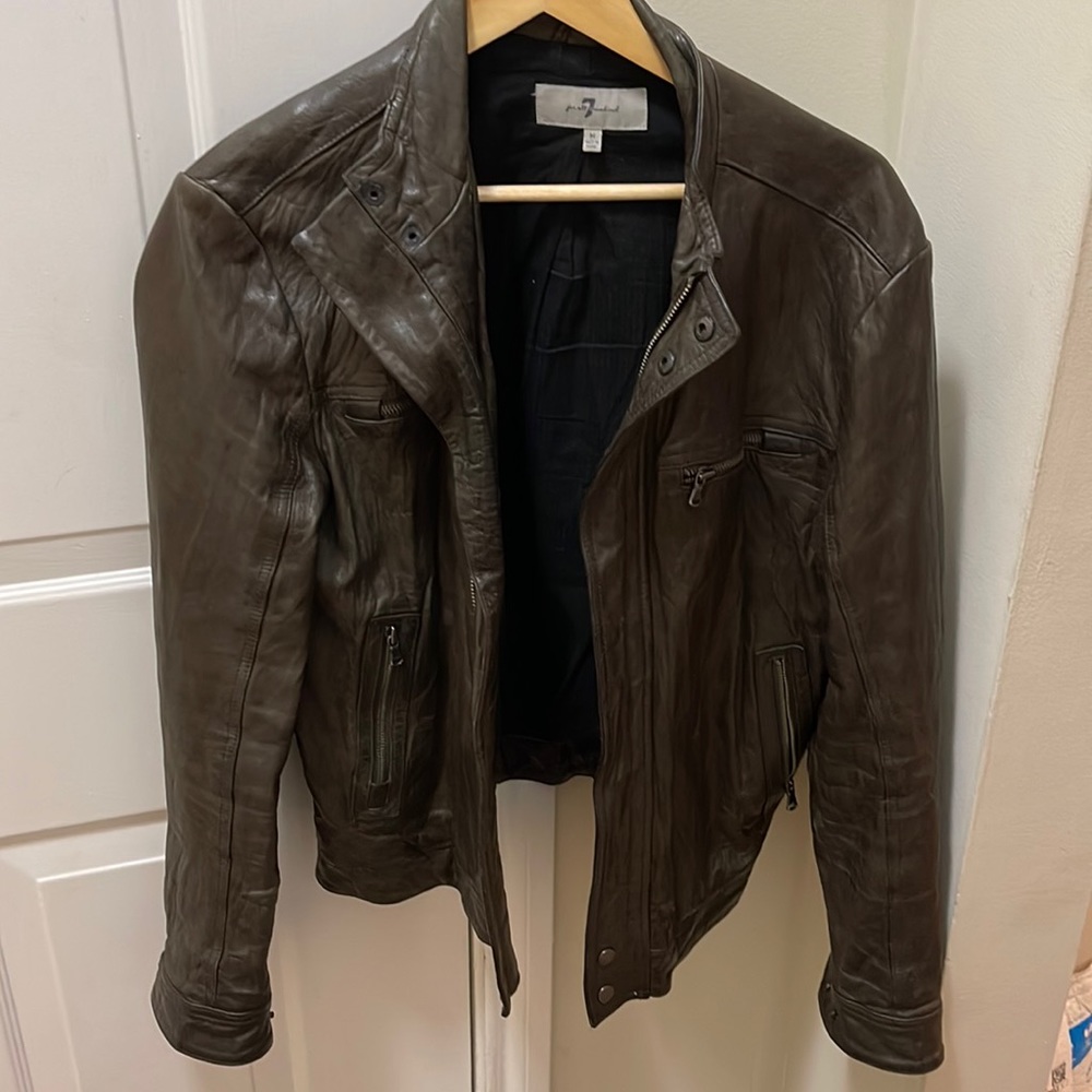 7 for All Mankind Leather Jacket
